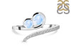 Moonstone & White Topaz Ring RBM-RDR-470.