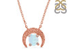 Moonstone Raw Crystal & White Topaz Necklace RBM-RN-67.