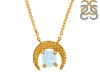 Moonstone Raw Crystal & White Topaz Necklace RBM-RN-67.