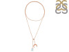 Moonstone Raw Crystal & White Topaz Necklace RBM-RN-71.