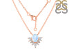 Moonstone & White Topaz Necklace RBM-RN-72.