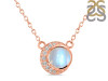 Moonstone & White Topaz Necklace RBM-RN-83.