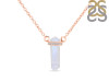 Moonstone & White Topaz Pencil Necklace RBM-RN-84.