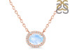 Moonstone & White Topaz Necklace RBM-RN-85.