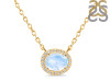 Moonstone & White Topaz Necklace RBM-RN-85.