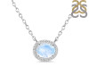 Moonstone & White Topaz Necklace RBM-RN-85.