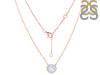 Moonstone & White Topaz Necklace RBM-RN-85.