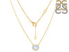 Moonstone & White Topaz Necklace RBM-RN-85.