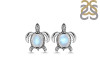 Moonstone Turtle Stud Earring RBM-RUE-4.