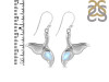 Moonstone & White Topaz Whale Tail Earring RBM-RUE-30.