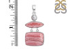 Rhodochrosite/Pearl Pendant-2SP RDC-1-155