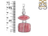 Rhodochrosite/Pearl Pendant-2SP RDC-1-172
