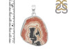 Rhodochrosite Slice Pendant-SP RDC-1-213