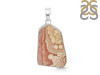 Rhodochrosite Slice Pendant-SP RDC-1-218