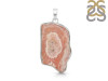 Rhodochrosite Slice Pendant-SP RDC-1-223