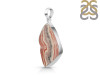 Rhodochrosite Slice Pendant-SP RDC-1-227