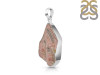 Rhodochrosite Slice Pendant-SP RDC-1-229