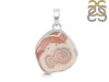 Rhodochrosite Slice Pendant-SP RDC-1-238