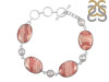 Rhodochrosite/Pearl Bracelet-BSL RDC-11-12