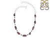 Rhodonite/Black Tourmaline Necklace-NJ RDN-12-2.
