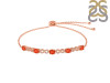 Red Onyx & White Topaz Bracelet With Adjustable Camera Lock ROX-RDB-126.
