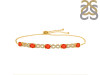 Red Onyx & White Topaz Bracelet With Adjustable Camera Lock ROX-RDB-126.