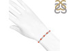 Red Onyx & White Topaz Bracelet With Adjustable Camera Lock ROX-RDB-126.