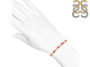 Red Onyx & White Topaz Bracelet With Adjustable Camera Lock ROX-RDB-126.