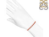 Red Onyx & White Topaz Bracelet With Adjustable Camera Lock ROX-RDB-128.