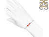 Red Onyx & White Topaz Bracelet With Adjustable Camera Lock ROX-RDB-145.