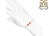 Red Onyx & White Topaz Bracelet With Adjustable Camera Lock ROX-RDB-145.