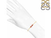 Red Onyx & White Topaz Bracelet With Adjustable Camera Lock ROX-RDB-146.