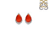 Red Onyx & White Topaz Stud Earring ROX-RDE-1262.