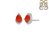 Red Onyx & White Topaz Stud Earring ROX-RDE-1262.