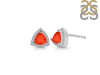 Red Onyx & White Topaz Stud Earring ROX-RDE-1269.