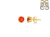 Red Onyx Stud Earring ROX-RDE-1321.