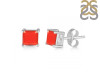 Red Onyx Stud Earring ROX-RDE-1373.