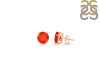 Red Onyx Stud Earring ROX-RDE-1438.