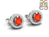 Red Onyx & White Topaz Stud Earring ROX-RDE-984.