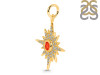 Red Onyx & White Topaz Pendant ROX-RDP-693.