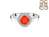 Red Onyx & White Topaz Ring ROX-RDR-1768.