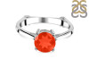 Red Onyx & White Topaz Ring ROX-RDR-1786.