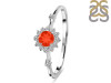 Red Onyx & White Topaz Ring ROX-RDR-1937.