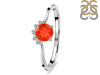 Red Onyx & White Topaz Ring ROX-RDR-1942.