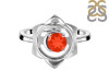 Red Onyx Chakra & Crescent Moon Ring ROX-RDR-2140.