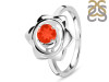 Red Onyx Chakra & Crescent Moon Ring ROX-RDR-2140.