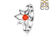 Red Onyx Lotus Ring ROX-RDR-2168.