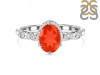 Red Onyx & White Topaz Ring ROX-RDR-2182.