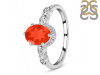 Red Onyx & White Topaz Ring ROX-RDR-2182.