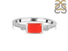 Red Onyx & White Topaz Ring ROX-RDR-2186.